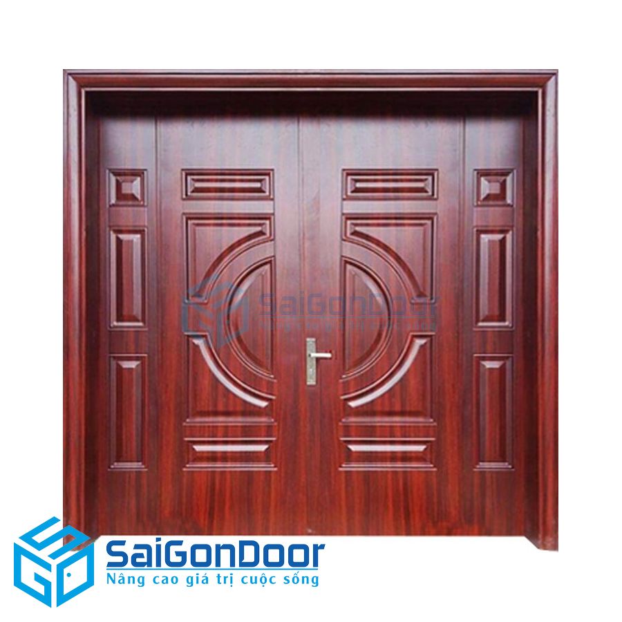 Cửa thép vân gỗ 23 2 cua thep van go 2 2