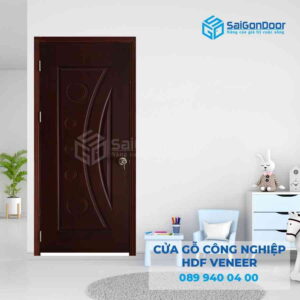Cửa Gỗ HDF Veneer 1K cam xe 3