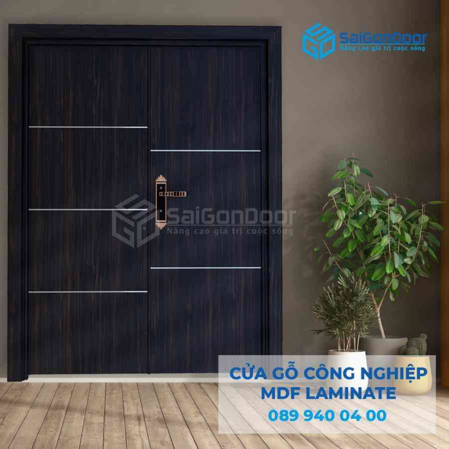 Cửa Gỗ Công Nghiệp MDF Laminate 2P1R5s 1 Cua go cong nghiep MDF Laminate 2P1R5s.jpg SGD MDFLa