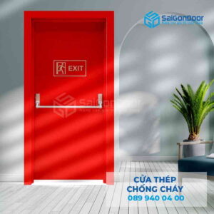 Cửa Thép Chống Cháy P1 thanh thoat hiem day
