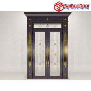 Cửa Nhôm Vân Gỗ SGD-CNVG-33