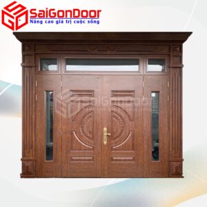 Cửa Thép Vân Gỗ SGD-KM.TVG-4C.39n.