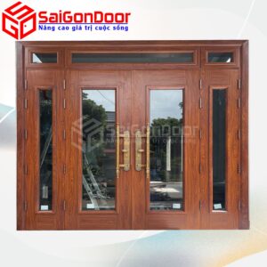 Cửa Thép Vân Gỗ SGD-KM.TVG-4C.7